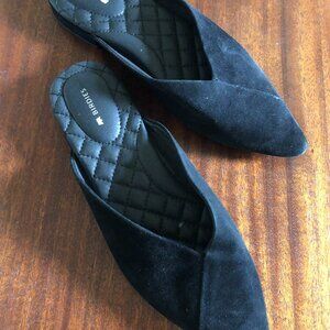 Birdies Black Swan Suede Slip-on Size 8